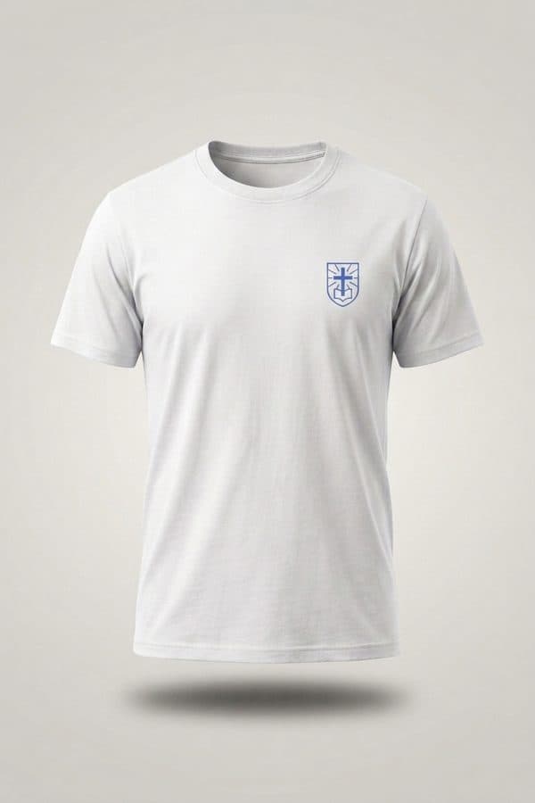 Remera blanca, render del catálogo 2027